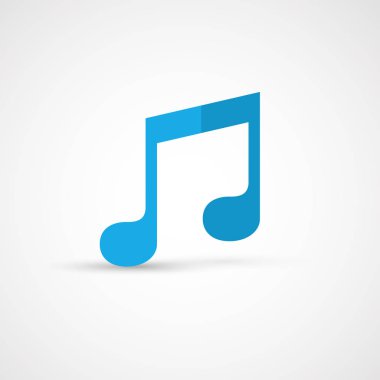 Not modern düz simgesi. 