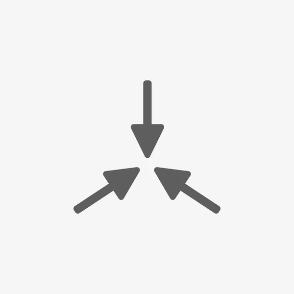 Icono de flecha plana — Vector de stock