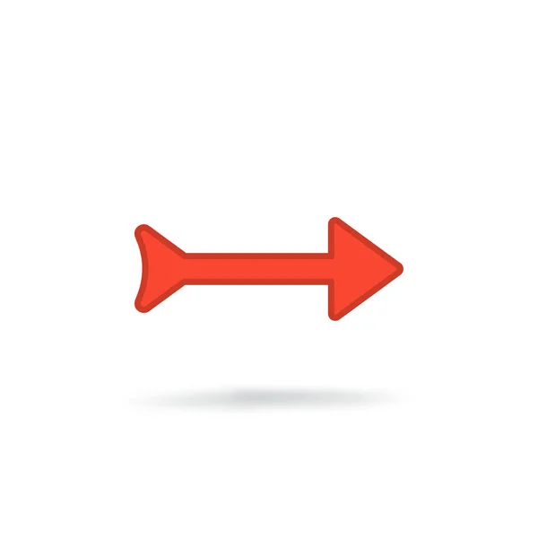 Flat modern arrow — Stock Vector