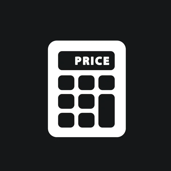 Calculadora único ícone plano . —  Vetores de Stock