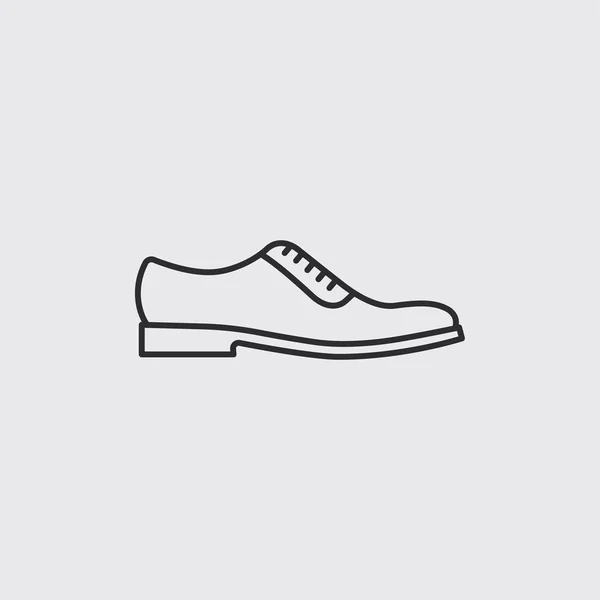 Mannen schoenen pictogram. — Stockvector
