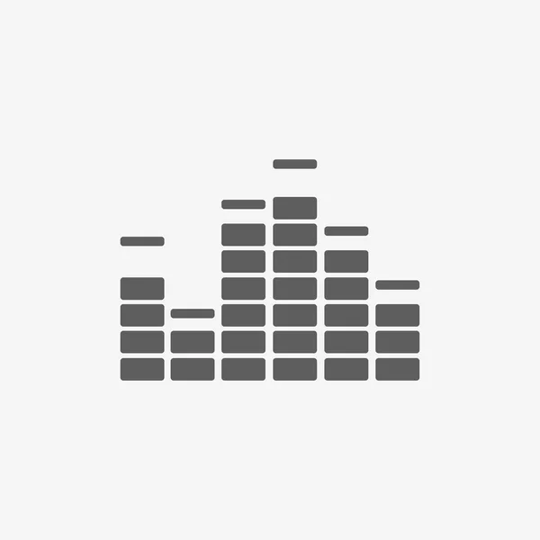 Музика еквалайзера значок — стоковий вектор