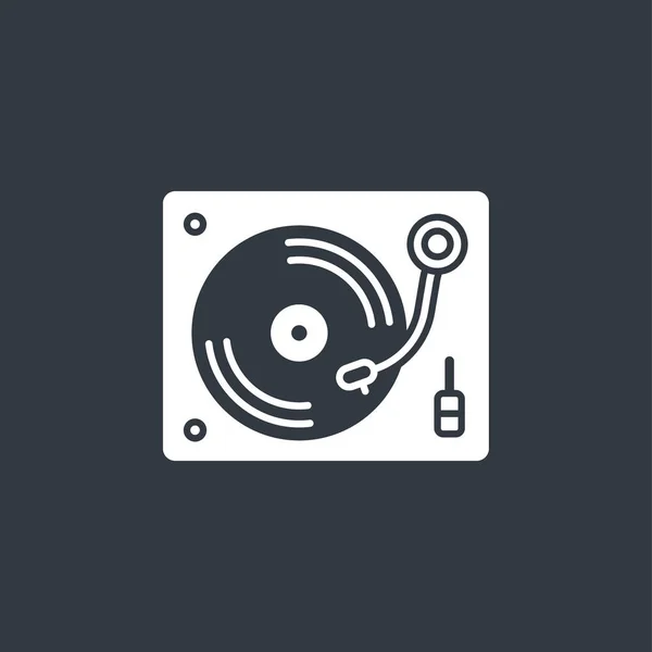 Plaque tournante Disk Jockey icône — Image vectorielle