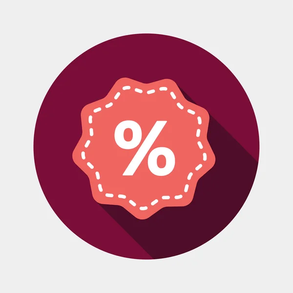Percent tag icon. — Stock Vector