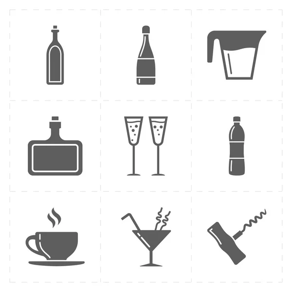 Modern bar icons — Stock Vector