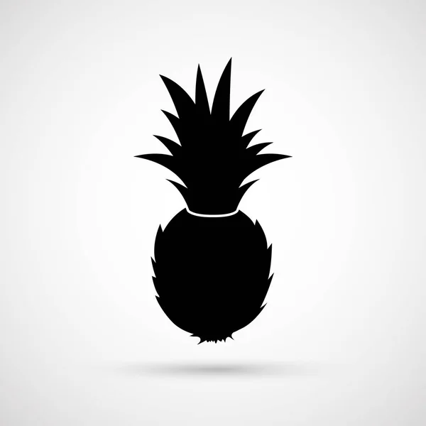 Juicy fresh vector pineapple with white background — Stock Vector