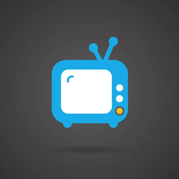 Vector Media Icon - TV — Stock Vector