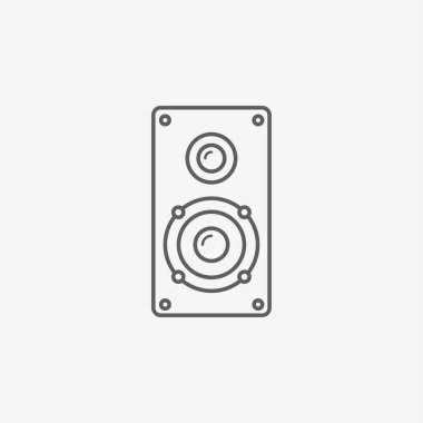 Hoparlör modern simgesi 