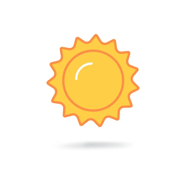 Sun modern icon — Stock Vector