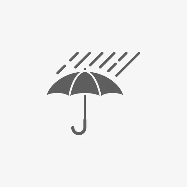 Paraguas con lluvia — Vector de stock