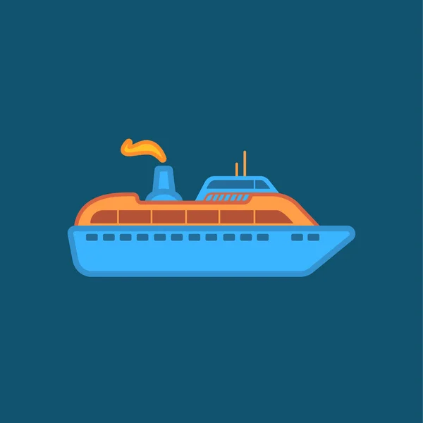 Schip moderne icoon — Stockvector