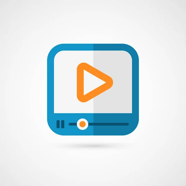 Icono del reproductor multimedia . — Vector de stock