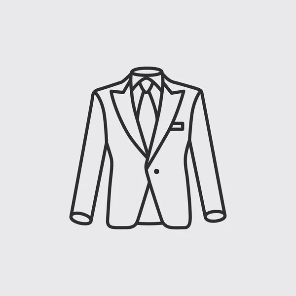 Moderní ikona oblek — Stockový vektor