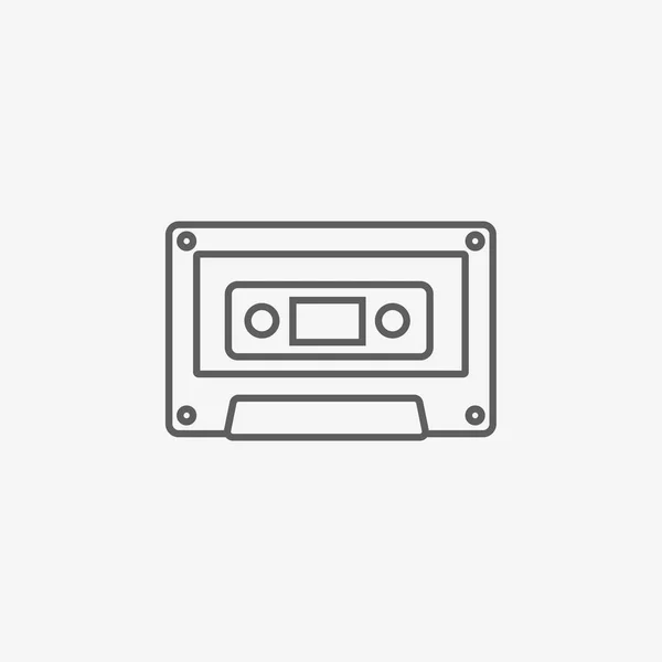 Icono de casete de audio — Vector de stock