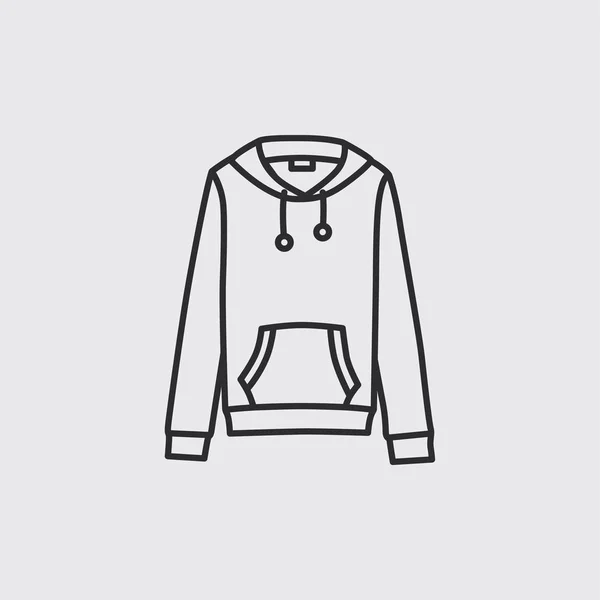 Pictogram Hooded sweater. — Stockvector