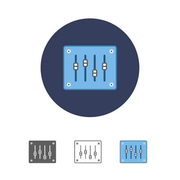 Sound mixer console — Stockvector