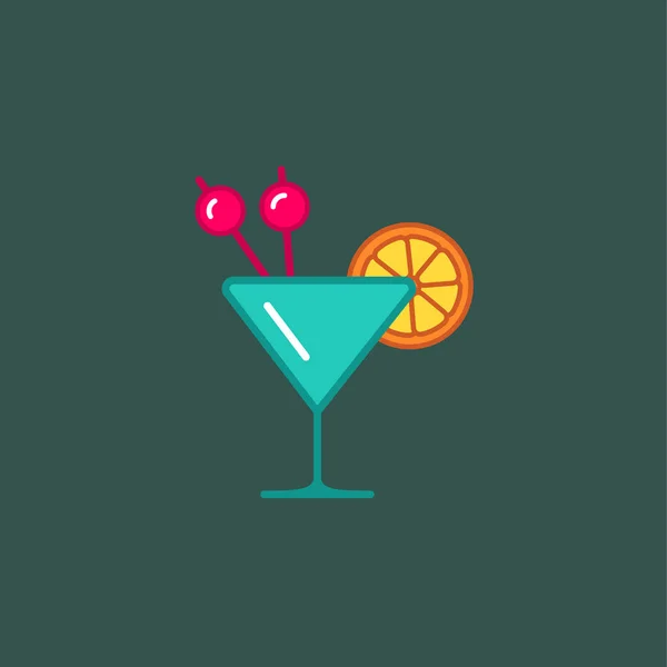 Cocktail modern icon — Stock Vector