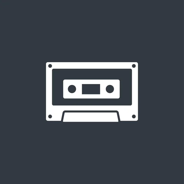 Icono de casete de audio — Vector de stock