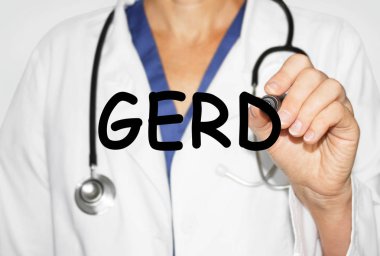 Yazılı kelime Gerd, tıbbi kavramı doktor