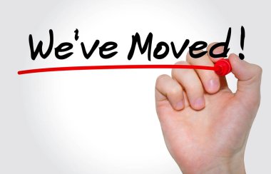 Yazıt taşındık işaretleyici ile yazma el kavramı