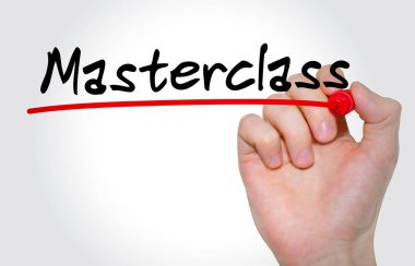 Yazıt Masterclass işaretleyici ile yazma el kavramı