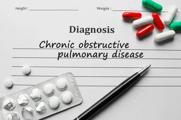 Copd 診断リストの医療コンセプト — ストック写真