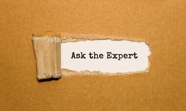 Metin Yırtık kahverengi kağıdın arkasında Uzmana Sor