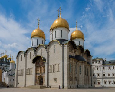 Rusya'da Moskova Kremlin eski Ortodoks Kilisesi, Uspensky Katedrali.