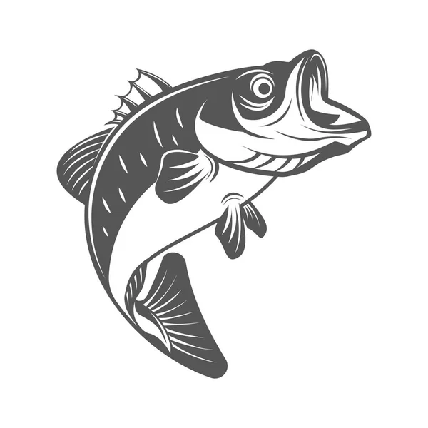 Download Sea bass fish silhouettes isolated on white background ...