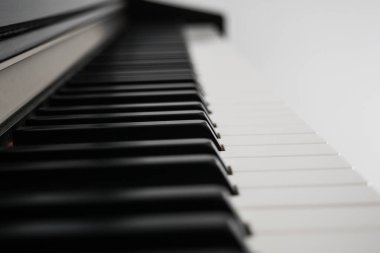 Piyano tuşları yan görünümü