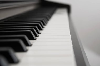 Piyano tuşları yan görünümü