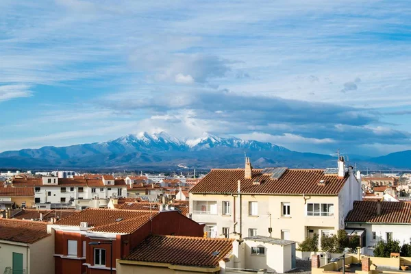 Panorama Över Staden Perpignan Frankrike — Stockfoto