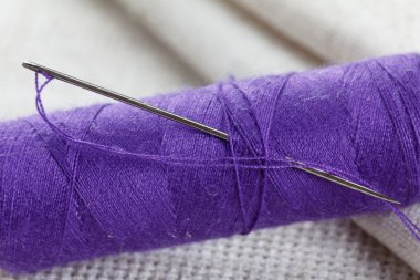 İğne ve iplik ile haciz kumaş