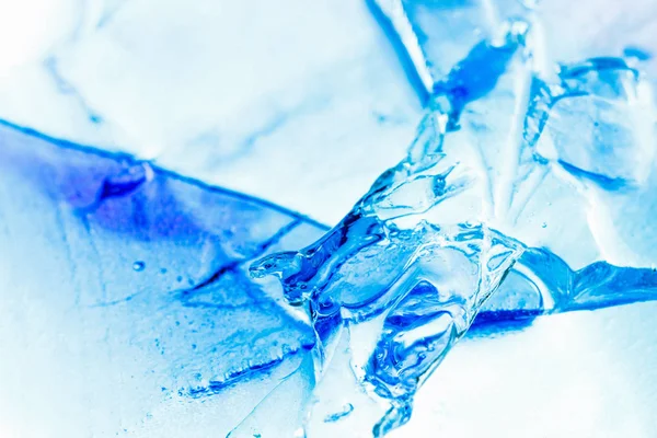 Is textur, blå bakgrundsfärg — Stockfoto