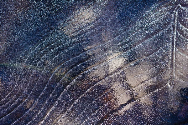 Padrão Fundo de gelo na superfície da lagoa ou rio . — Fotografia de Stock