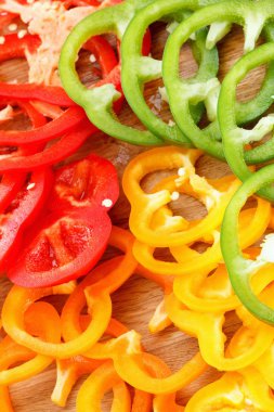 Gıda arka plan. Renkli biber