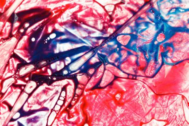 Arka plan donör plastik bir torba kan. Fizyolojik sıvılar, analiz için kimyasal reaktifler