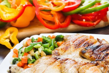 ızgara kavrulmuş tavuk