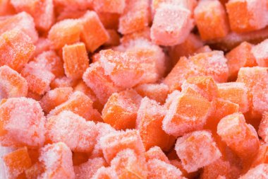 Donmuş havuç sebze