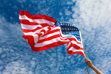 ABD bayrağı arka plan, 4 Temmuz Bağımsızlık günü sembolü