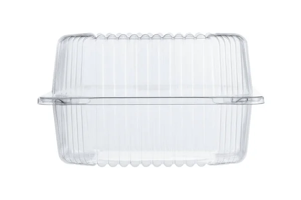 Plastikbehälter für Lebensmittel. isoliert auf weiß. — Stockfoto