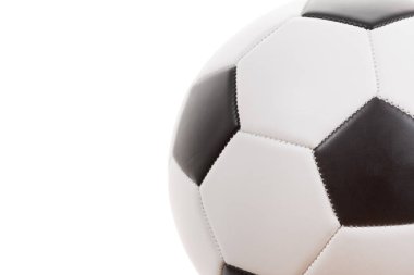 Futbol beyaz izole top