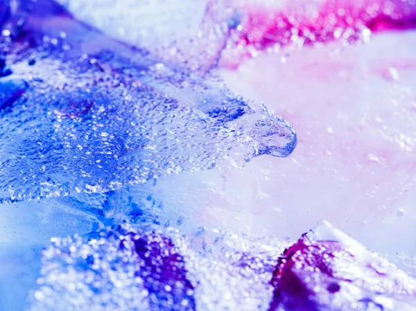 Sfondo texture ghiaccio con inchiostro — Foto Stock
