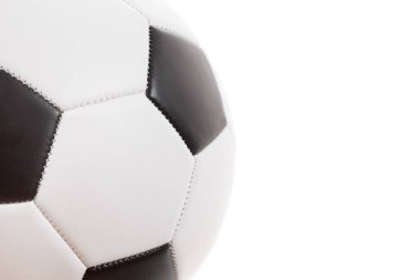 Futbol beyaz izole top