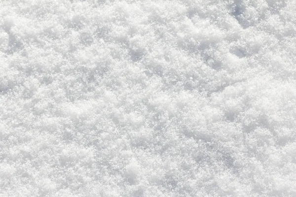Fond de neige blanc en journée d'hiver. Saison du froid, texture abstraite . — Photo