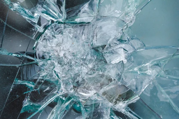 Kurşun geçirmez Cam arka plan, bullethole kurşunlar üzerinden çatlaklar