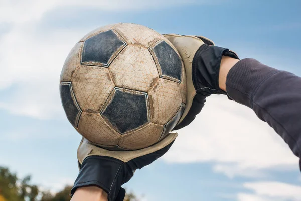 goalkeeper catching the ball