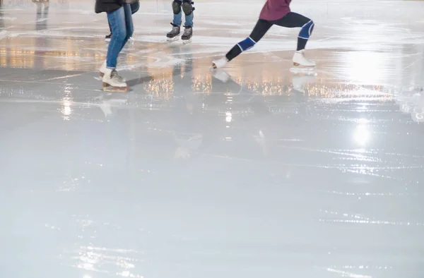 面-关闭圈子曲棍球溜冰场 — 图库照片