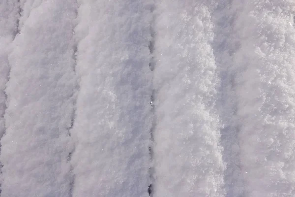 Sfondo di neve fresca macro primo piano con spazio copia — Foto Stock