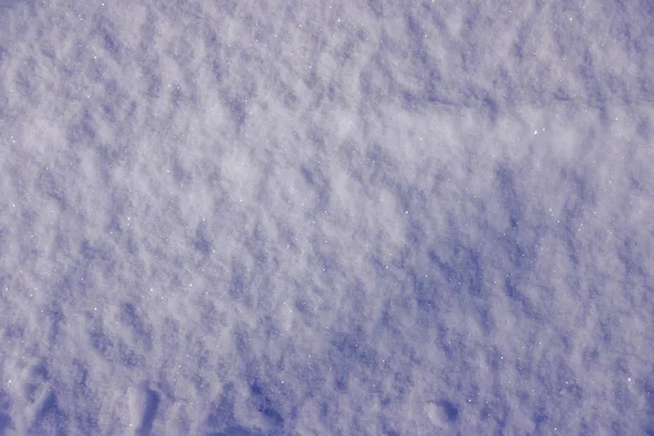 Background of fresh snow macro close up with copy space — Stock Photo, Image